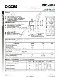 MBRM3100-13 Datasheet Cover