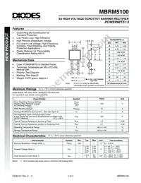 MBRM5100-13-F Datasheet Cover