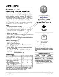 MBRS410ET3 Datasheet Cover