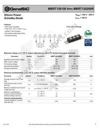 MBRT120200R Datasheet Cover