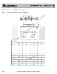 MBRT20030R Datasheet Page 3