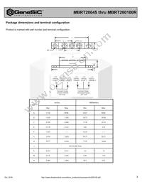 MBRT20080R Datasheet Page 3