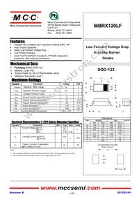 MBRX120LF-TP Datasheet Cover