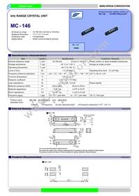 MC-146 32.768KA-AC3 Datasheet Cover