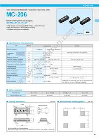 MC-206 32.7680KB-G3: PURE SN Datasheet Cover