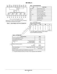 MC100EL14DWR2G Datasheet Page 3