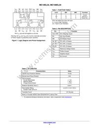 MC100EL34DG Datasheet Page 2