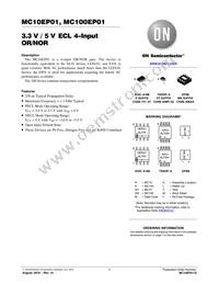 MC100EP01MNR4G Datasheet Cover