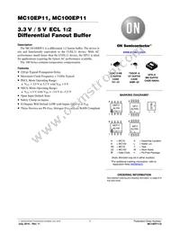 MC100EP11DR2GH Datasheet Cover