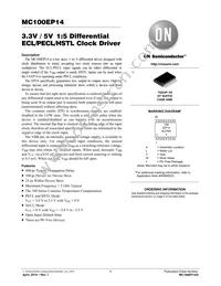 MC100EP14DTR2 Datasheet Cover