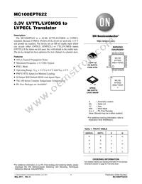 MC100EPT622MNR4G Datasheet Cover