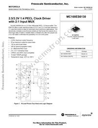 MC100ES6130DT Datasheet Cover