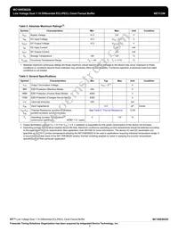 MC100ES6220AER2 Datasheet Page 3