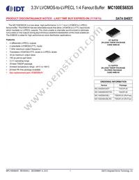 MC100ES6535EJR2 Datasheet Cover