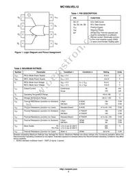 MC100LVEL12MNR4G Datasheet Page 2