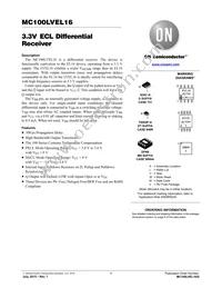 MC100LVEL16MNR4G Datasheet Cover