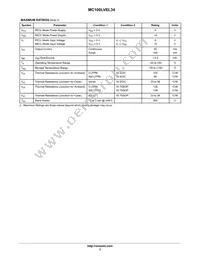 MC100LVEL34DTR2 Datasheet Page 3