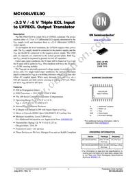 MC100LVEL90DWR2G Datasheet Cover