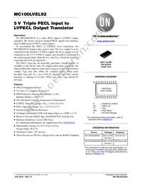 MC100LVEL92DWR2G Datasheet Cover