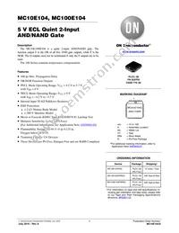 MC10E104FNR2 Datasheet Cover