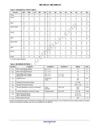 MC10E137FNR2G Datasheet Page 3