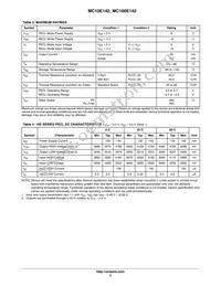 MC10E142FNR2G Datasheet Page 3