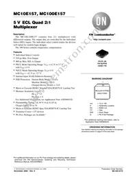 MC10E157FNR2G Datasheet Cover