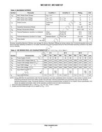 MC10E157FNR2G Datasheet Page 3