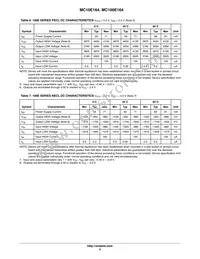 MC10E164FNR2G Datasheet Page 5