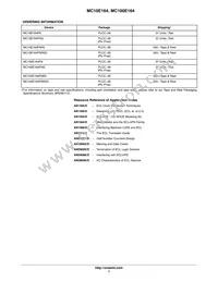 MC10E164FNR2G Datasheet Page 7
