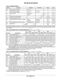 MC10E166FNR2G Datasheet Page 3