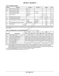MC10E171FNR2G Datasheet Page 3