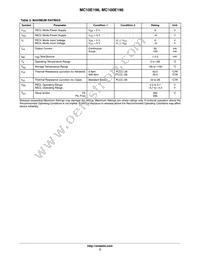 MC10E196FNR2G Datasheet Page 3
