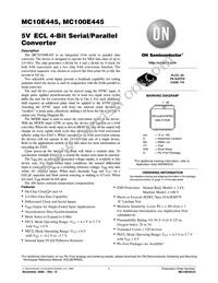 MC10E445FNR2G Datasheet Cover
