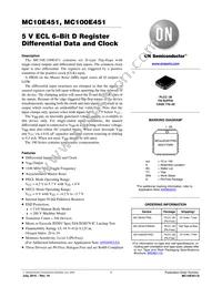 MC10E451FNR2G Datasheet Cover