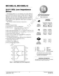 MC10EL12DTR2G Datasheet Cover
