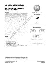 MC10EL34DR2G Datasheet Cover