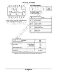 MC10EL34DR2G Datasheet Page 2