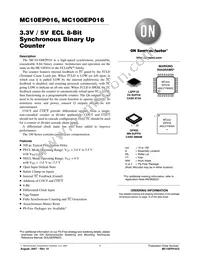 MC10EP016FAR2 Datasheet Cover