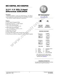 MC10EP08DTR2G Datasheet Cover