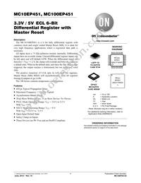 MC10EP451MNR4G Datasheet Cover