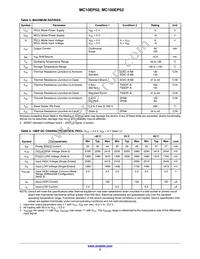 MC10EP52MNR4G Datasheet Page 3