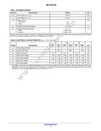 MC10H105PG Datasheet Page 2