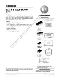 MC10H109PG Datasheet Cover