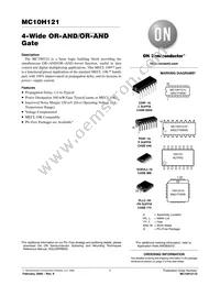 MC10H121PG Datasheet Cover