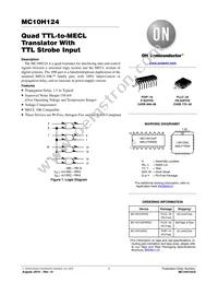 MC10H124MG Datasheet Cover
