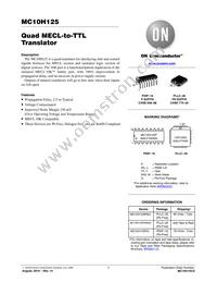 MC10H125MG Datasheet Cover