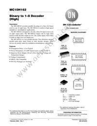 MC10H162PG Datasheet Cover