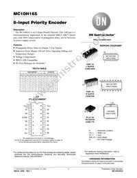 MC10H165PG Datasheet Cover