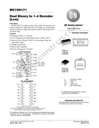 MC10H171PG Datasheet Cover